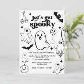 Invitation Let's Get Spooky,Halloween party (Debout devant)