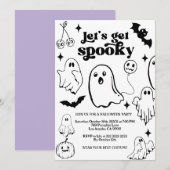 Invitation Let's Get Spooky,Halloween party (Devant / Derrière)
