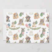 Invitation Let's Get Wild Jungle Animals Birthday (Dos)