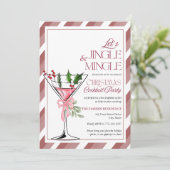 Invitation Let's Jingle and Mingle Holiday Party (Debout devant)