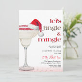 Invitation Let's jingle & mingle Holiday party (Debout devant)