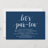 Invitation Lets par tea, Modern Fête des mariées Celebration (Devant)