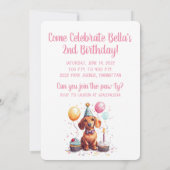 Invitation Let's Pawty Birthday Dachshund Dogs (Dos)