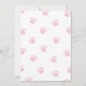 Invitation Lets Pawty Puppy Pawty Dog girl Birthday (Dos)