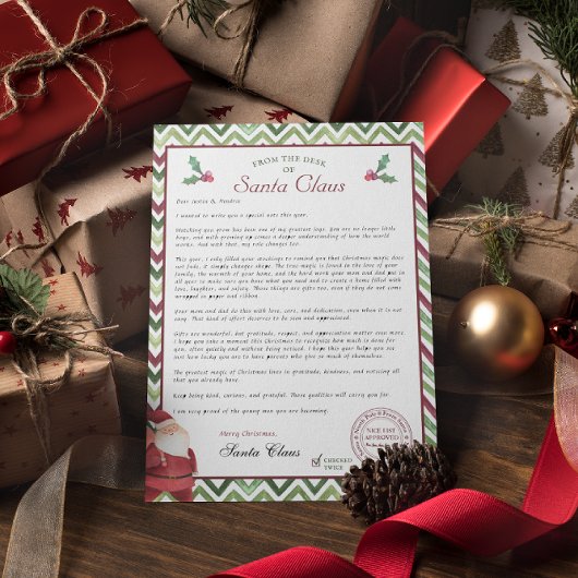 Invitation Letter from Santa for Older Kids