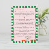 Invitation Letter from the Christmas Elf North Pole Deed List (Debout devant)