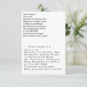 Invitation letter spacing (Debout devant)