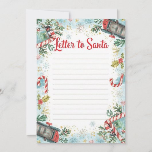 Invitation Letter to Santa Template for Boys | North Pole (Devant)