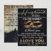 Invitation Lettre À Mon Mari, Citations D'Amour Lettre (Devant / Derrière)