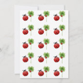 Invitation LETTRE alphabet Ladybug Enfants 1er anniversaire (Dos)