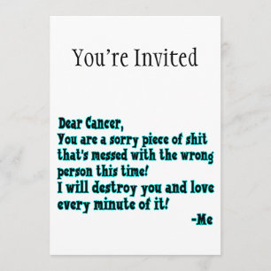 Invitation Lettre au Cancer