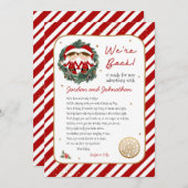 Invitation Lettre aux elfes de retour (Devant / Derrière)