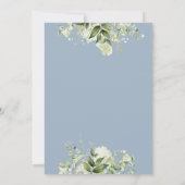 Invitation LETTRE BATTERIE Bleue Ciao Baby shower (Dos)