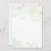 Invitation LETTRE BOtanique Éucalyptus Baby shower (Dos)