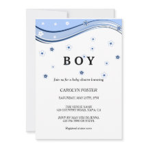 LETTRE Botanique Eucalyptus Baby shower Boy Invita