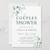 Invitation LETTRE BOtanique Eucalyptus Douche Couples (Devant)