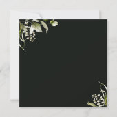 Invitation LETTRE BOtanique FLORALE VERTE CLAIR Fête des mari (Dos)