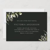 Invitation LETTRE BOtanique FLORALE VERTE CLAIR Fête des mari (Dos)