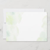 Invitation LETTRE BOtanique VERTE FIN DE DIPLÔME Photo (Dos)