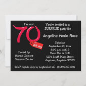 Invitation Lettre bulle rouge 70e anniversaire (Dos)