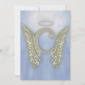 Invitation Lettre C Angel Monogramme (Devant)