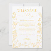 Invitation LETTRE D'ACCUEIL ET Itinéraire DE LA CHINOISE D'OR (Devant)