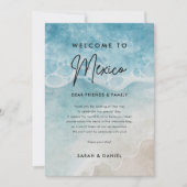 Invitation Lettre d'accueil Mariage de Beach Mexico (Devant)