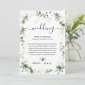 Invitation LETTRE D'ACCUEIL VERTE DE LA FORÊT Itinéraire (Debout devant)