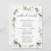 Invitation LETTRE D'ACCUEIL VERTE DE LA FORÊT Itinéraire (Dos)