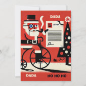 Invitation Lettre dadaïste absurde de la part du Père Noël (Dos)