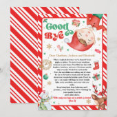 Invitation Lettre d'adieu de l'elfe Noël (Devant / Derrière)