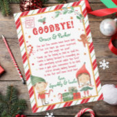 Invitation Lettre d'adieu de vos elfes de Noël