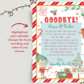 Invitation Lettre d'adieu de votre Elfe de Noël