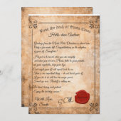 Invitation Lettre d'adoption Elf du Père Noël  (Devant / Derrière)