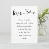 Invitation Lettre d'amour Mariage manuscrit SimpleInk (Debout devant)
