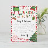 Invitation lettre d'arrivée de l'elfe - lettre de bienvenue d (Debout devant)