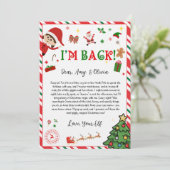 Invitation lettre d'arrivée de l'elfe - lettre de bienvenue d (Debout devant)