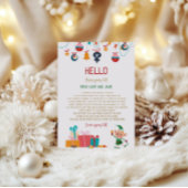 Invitation Lettre de bienvenue aux elfes de Noël