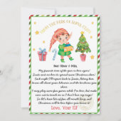 Invitation Lettre de bienvenue de Noël (Devant)