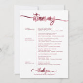 Invitation Lettre de bienvenue et d'itinéraire de week-end de (Dos)