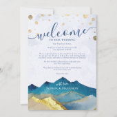 Invitation Lettre de bienvenue et itinéraire de mariage à Gol (Devant)