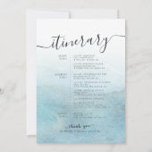 Invitation Lettre de bienvenue et itinéraire de mariage à Gol (Dos)