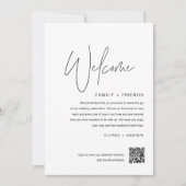 Invitation Lettre de bienvenue Mariage HARLOW (Devant)