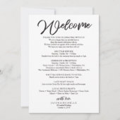 Invitation Lettre de bienvenue mariage - Modèle de sac à l'hô (Devant)