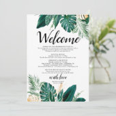 Invitation lettre de bienvenue Palme d'or Mariage  (Debout devant)