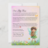 Invitation Lettre de fée personnalisée pour le premier jour d (Devant)
