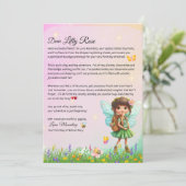 Invitation Lettre de fée personnalisée pour le premier jour d (Debout devant)