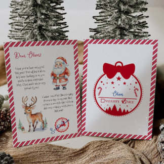 Invitation Lettre de Nice Liste de Santa Claus Pôle Nord Mail