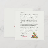 Invitation Lettre de Noël de l'Elf de Noël (Devant / Derrière)