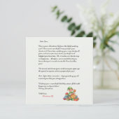 Invitation Lettre de Noël de l'Elf de Noël (Debout devant)
